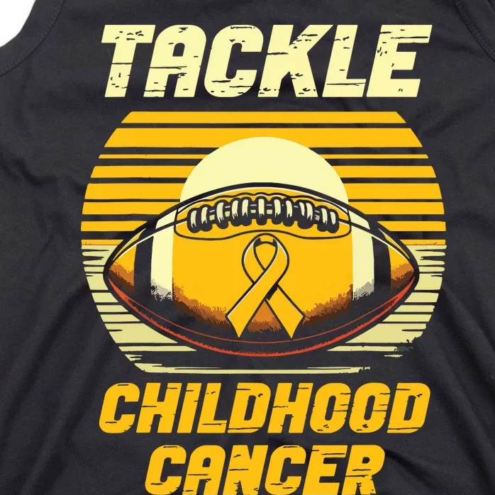 Football Tackle Childhood Cancer Awareness Tank Top