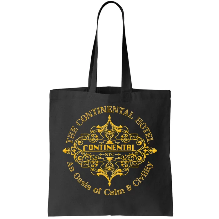 Funny The Continental Hotel Ne York City Vintage Tote Bag