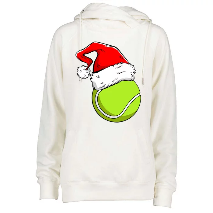 Funny Tennis Coach Player Gift Ball Christmas Xmas Holiday Gift Womens Funnel Neck Pullover Hood