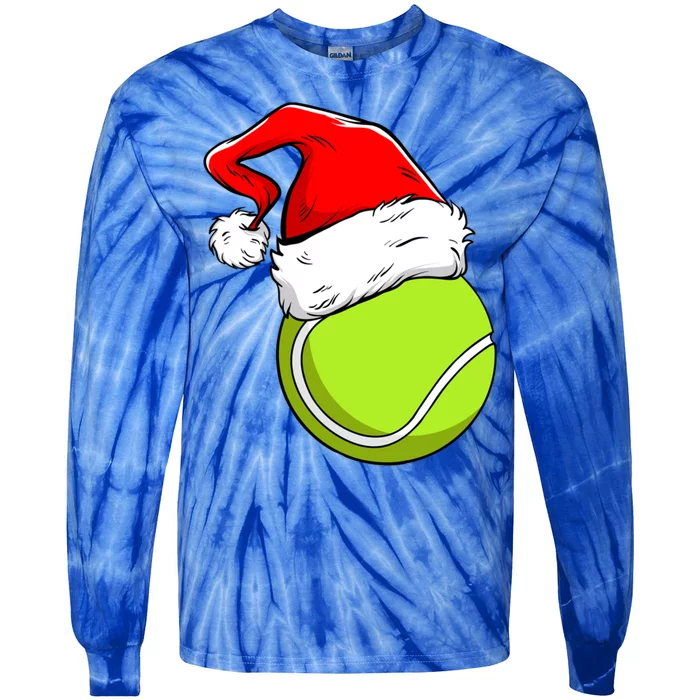 Funny Tennis Coach Player Gift Ball Christmas Xmas Holiday Gift Tie-Dye Long Sleeve Shirt