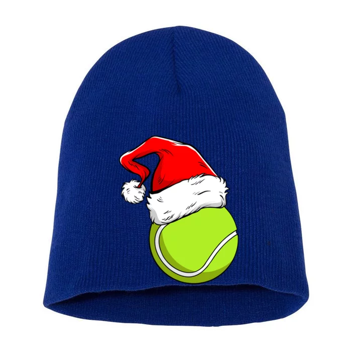 Funny Tennis Coach Player Gift Ball Christmas Xmas Holiday Gift Short Acrylic Beanie