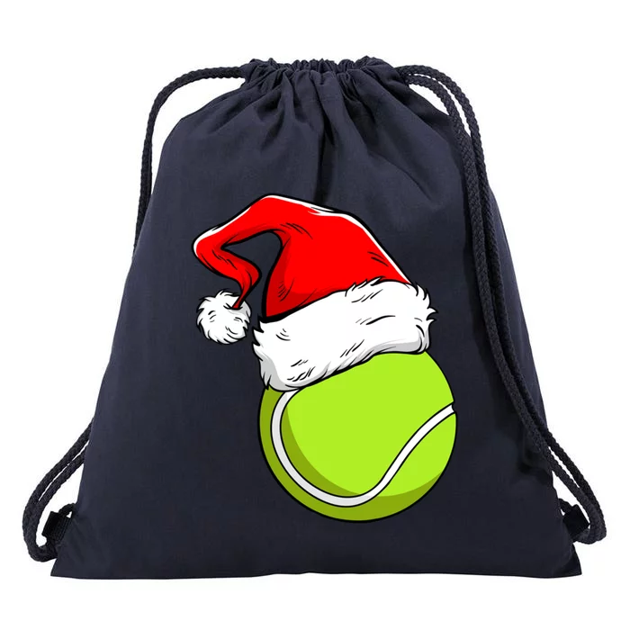 Funny Tennis Coach Player Gift Ball Christmas Xmas Holiday Gift Drawstring Bag