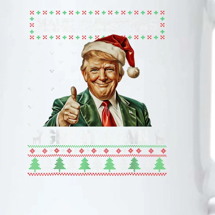 Funny Trump Christmas Make Christmas Great Again Black Color Changing Mug