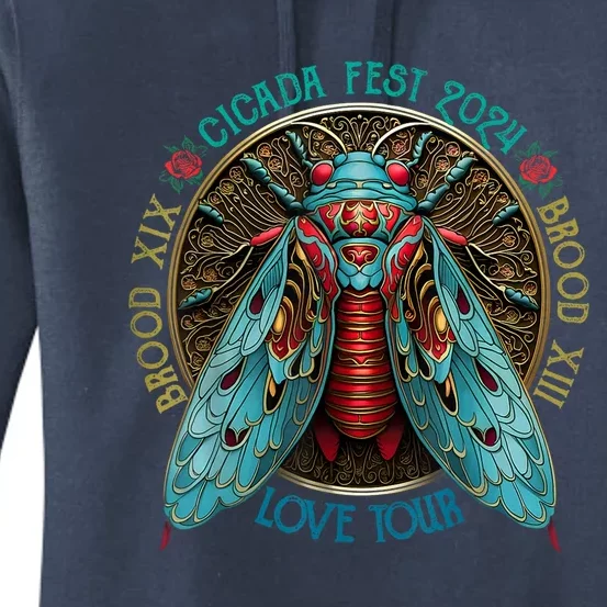 Funny The Cicadas Reunion Summer 2024 Women's Pullover Hoodie