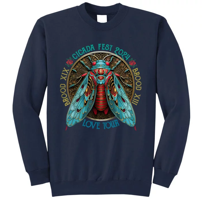 Funny The Cicadas Reunion Summer 2024 Tall Sweatshirt