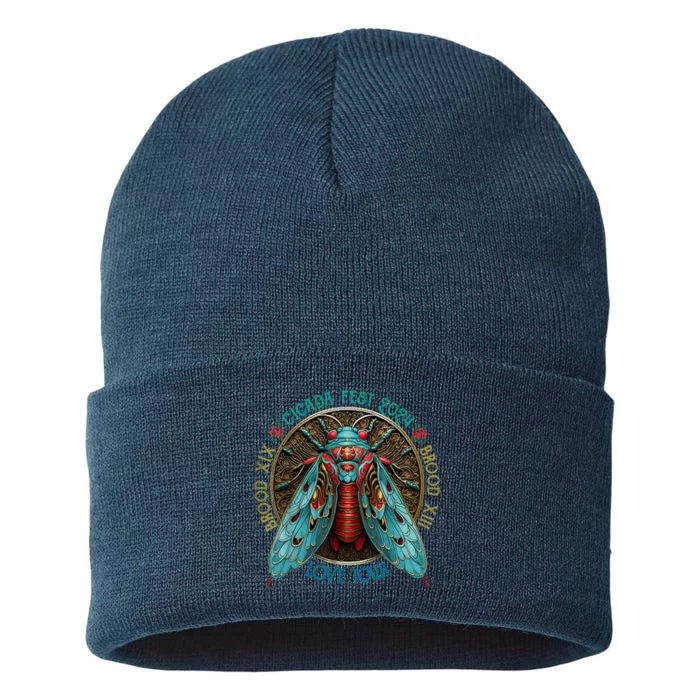 Funny The Cicadas Reunion Summer 2024 Sustainable Knit Beanie