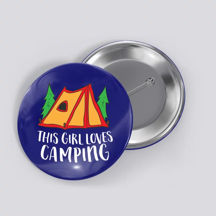 Funny Tent Camping This Loves Camping Funny Gift Button