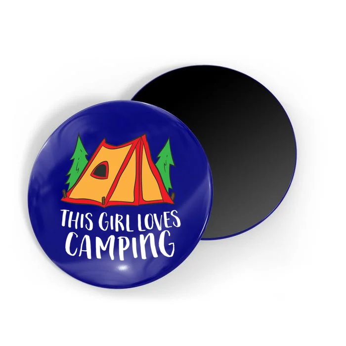 Funny Tent Camping This Loves Camping Funny Gift Magnet