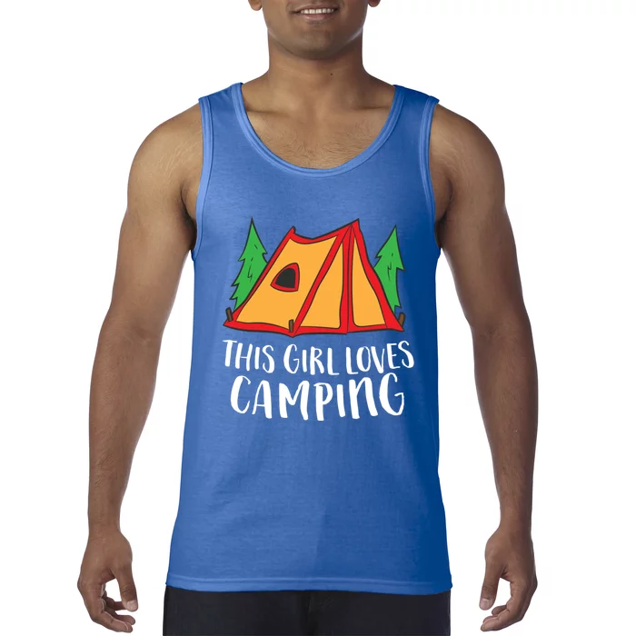 Funny Tent Camping This Loves Camping Funny Gift Tank Top