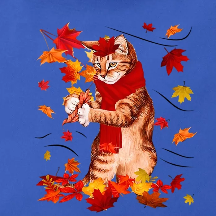 Funny Thanksgiving Cats Autumn Fall Cat Lovers Cat Mom Gift Zip Tote Bag