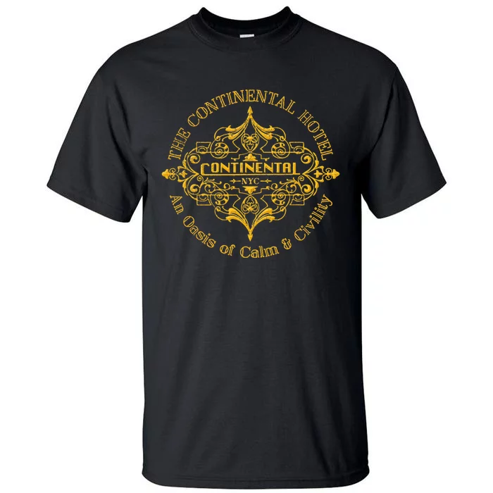 Funny The Continental Hotel Ne York City Vintage Tall T-Shirt