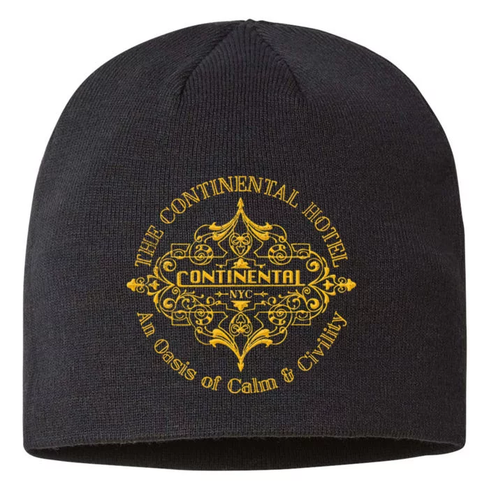 Funny The Continental Hotel Ne York City Vintage 8 1/2in Sustainable Knit Beanie