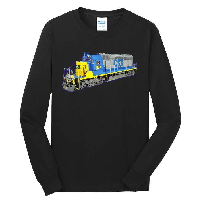 Freight Train CSX Engine Tall Long Sleeve T-Shirt