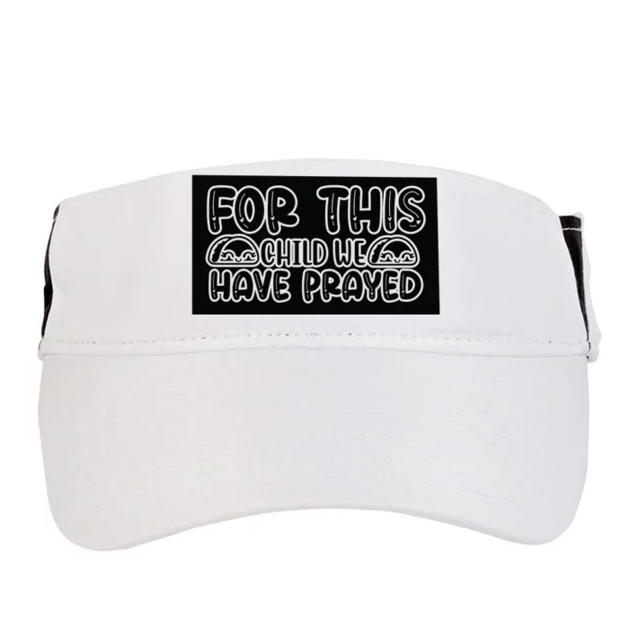 For This Child We Have Prayed Adult Drive Performance Visor