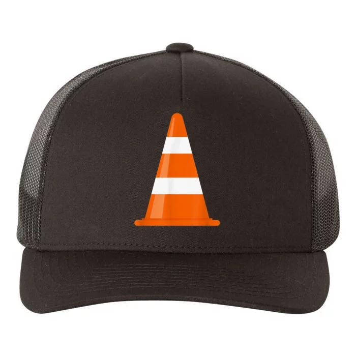 Funny Traffic Cone Costume Easy Simple Halloween Costumes Yupoong Adult 5-Panel Trucker Hat