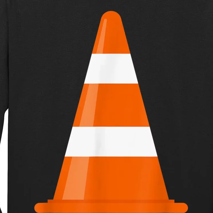 Funny Traffic Cone Costume Easy Simple Halloween Costumes Tall Long Sleeve T-Shirt