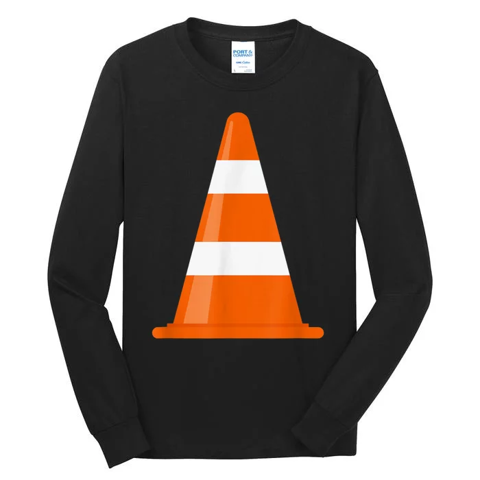 Funny Traffic Cone Costume Easy Simple Halloween Costumes Tall Long Sleeve T-Shirt