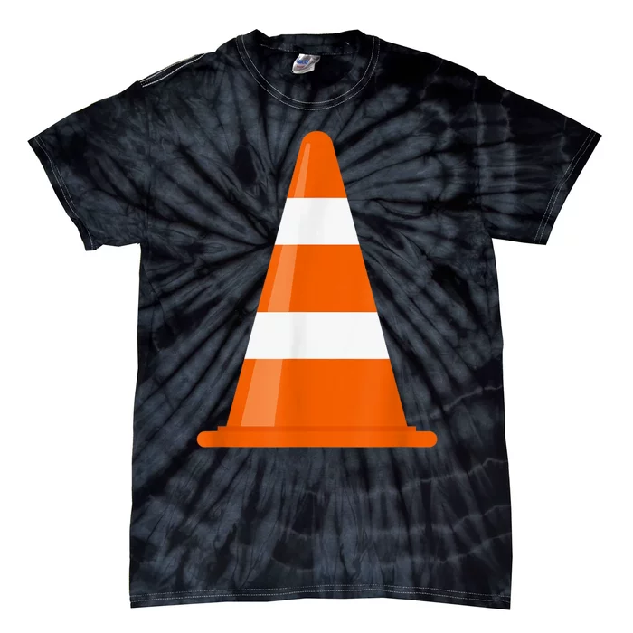 Funny Traffic Cone Costume Easy Simple Halloween Costumes Tie-Dye T-Shirt