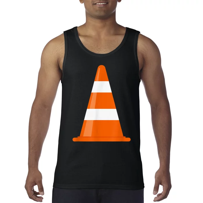 Funny Traffic Cone Costume Easy Simple Halloween Costumes Tank Top