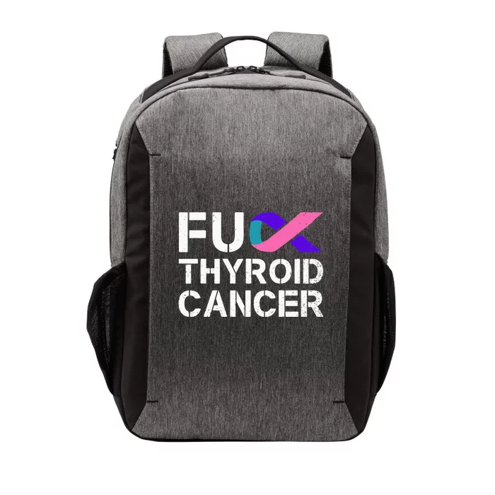 Fuck Thyroid Cancer Awareness Month Ribbon Survivor Fighter Vector Backpack