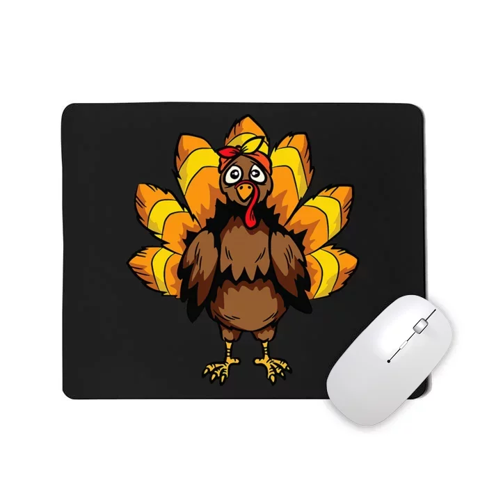 Festive Turkey Costume for Thanksgiving Celebrations Mousepad