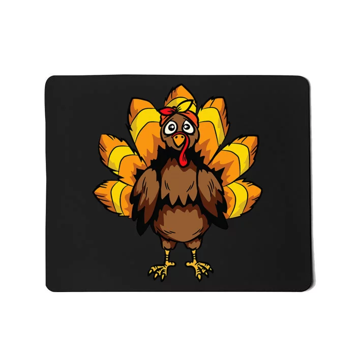 Festive Turkey Costume for Thanksgiving Celebrations Mousepad