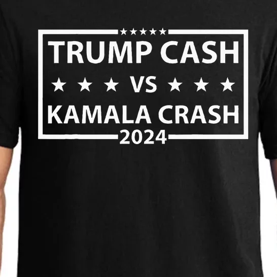 Funny Trump Cash Vs Kamala Crash Pajama Set