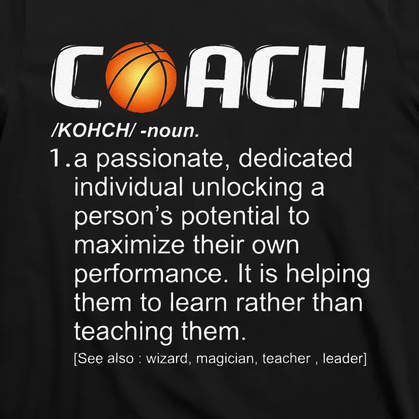 Funny team Coach Basketball Coaching Gift T-Shirt