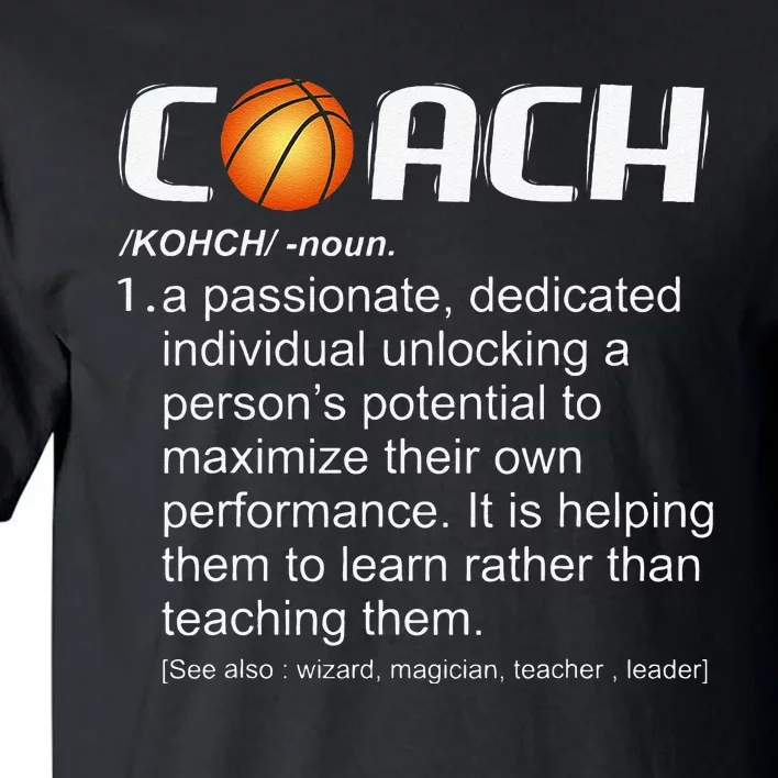 Funny team Coach Basketball Coaching Gift Tall T-Shirt