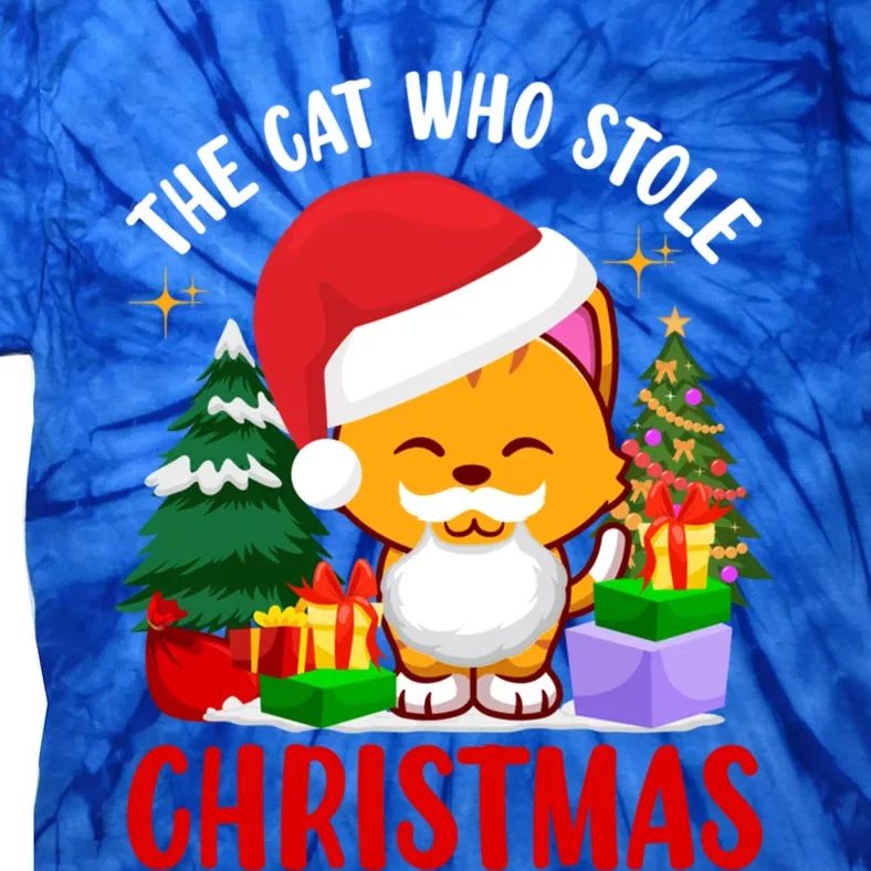 Funny The Cat Who Stole Christmas Cool Gift Tie-Dye T-Shirt