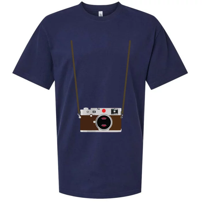 Fake Tourist Camera Holiday Vacation Photographer Sueded Cloud Jersey T-Shirt