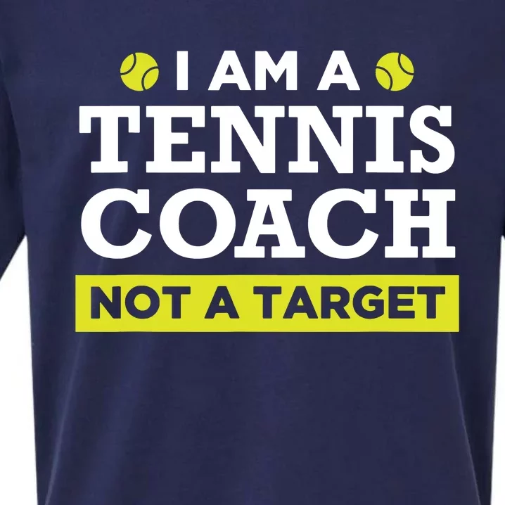 Funny Tennis Coach Gift Not A Target Sueded Cloud Jersey T-Shirt