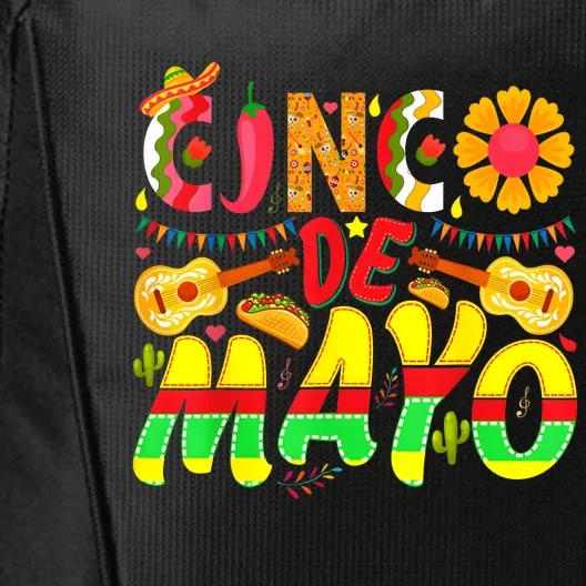 Funny Taco Cinco De Mayo Lets Fiesta Squad 5 De Mayo Mexican City Backpack