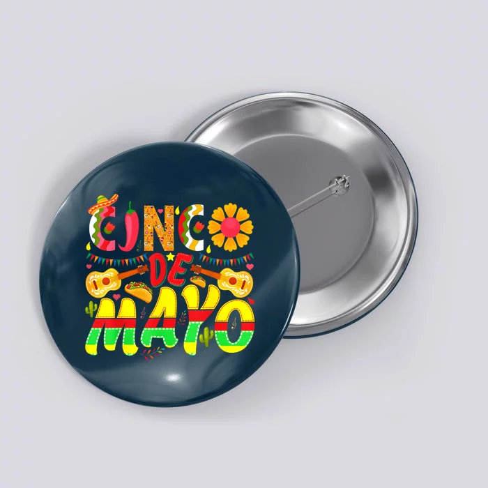 Funny Taco Cinco De Mayo Lets Fiesta Squad 5 De Mayo Mexican Button