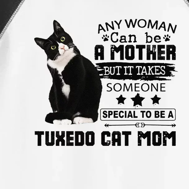 Funny Tuxedo Cat Mom Quote Tuxie Cat Gift Toddler Fine Jersey T-Shirt