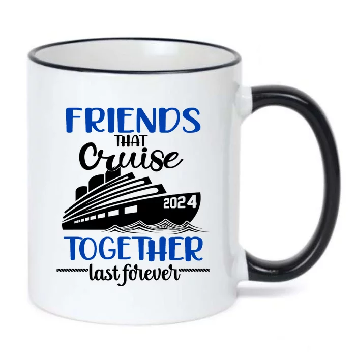 Friends That Cruise Together Last Forever Black Color Changing Mug