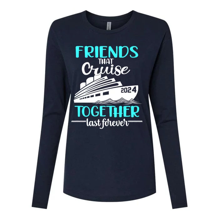 Friends That Cruise Together Last Forever Womens Cotton Relaxed Long Sleeve T-Shirt