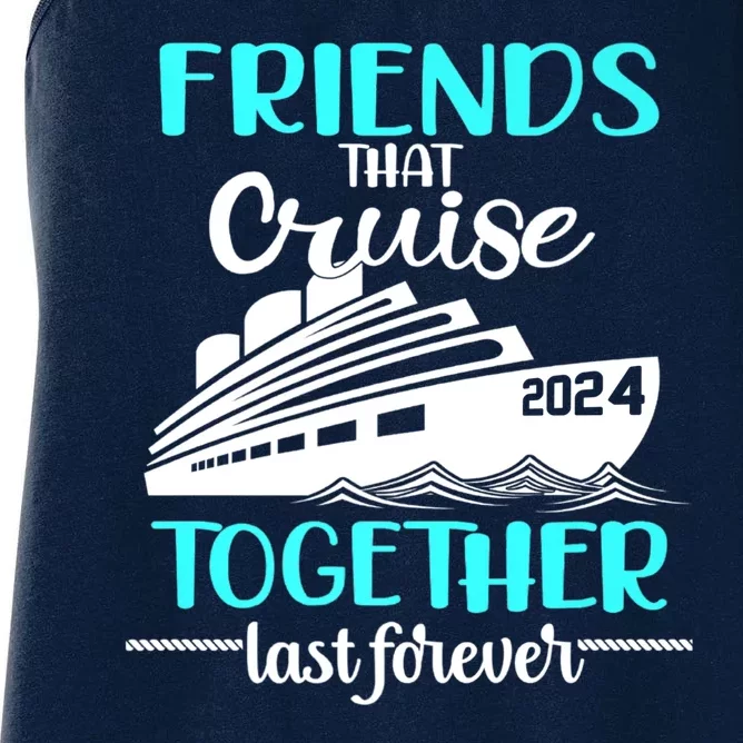 Friends That Cruise Together Last Forever Women's Racerback Tank