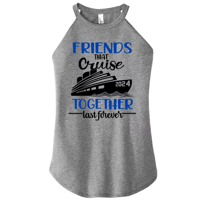 Friends That Cruise Together Last Forever Women’s Perfect Tri Rocker Tank