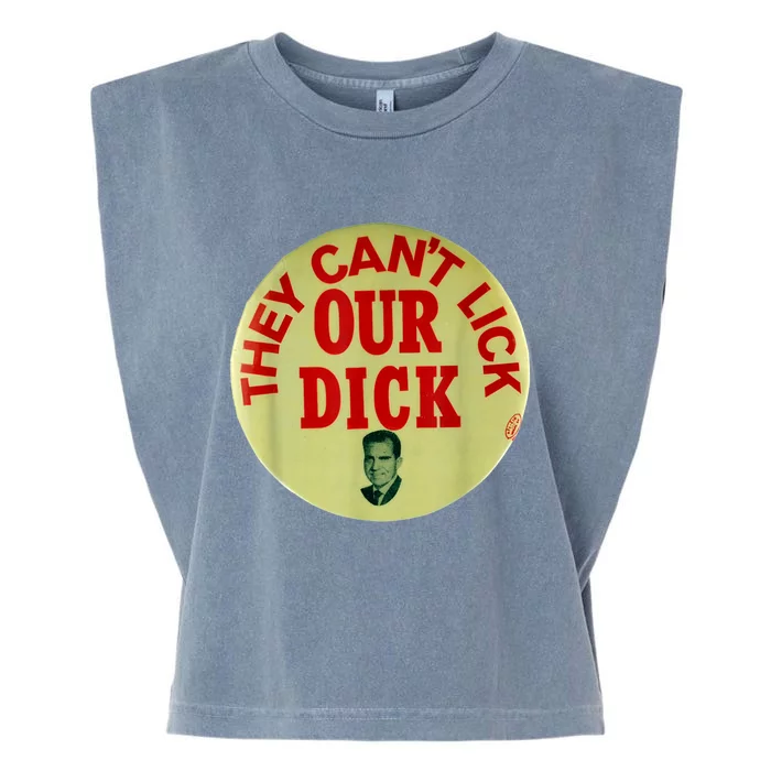 Funny They Cant Lick Our Dick Gift Garment-Dyed Women's Muscle Tee