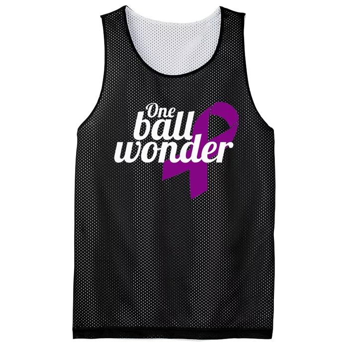 Funny Testicular Cancer Survivor Quote Saying Orchidectomy Mesh Reversible Basketball Jersey Tank