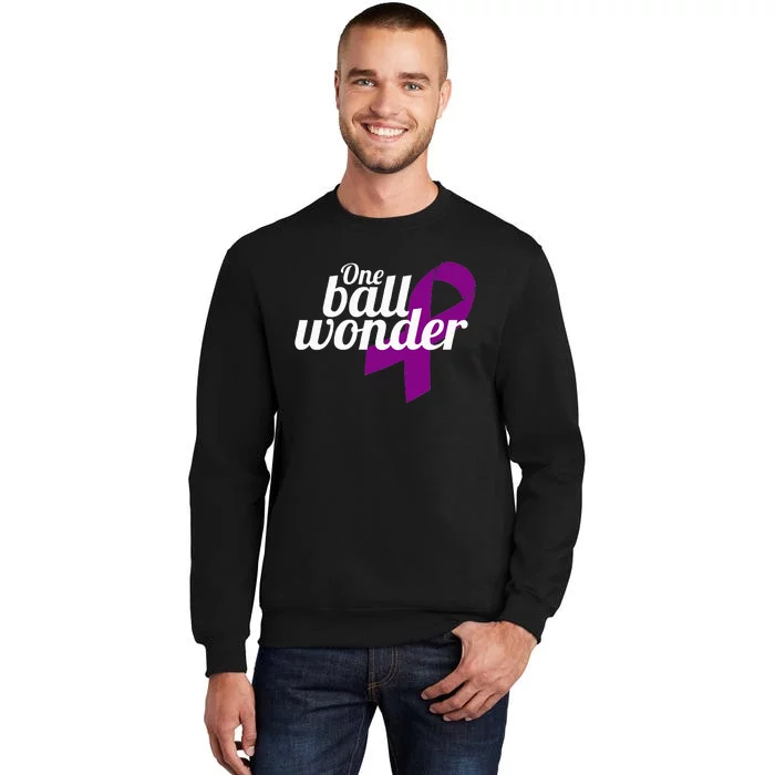 Funny Testicular Cancer Survivor Quote Saying Orchidectomy Tall Sweatshirt