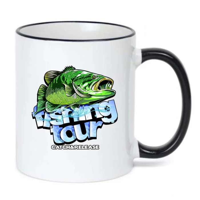 Fishing Tour Catch And Release Black Color Changing Mug