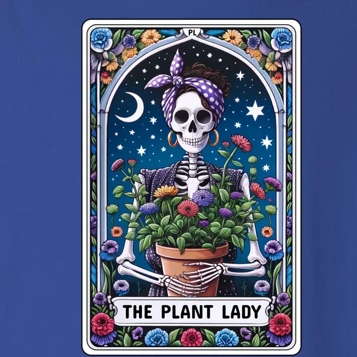 Funny Tarot Card The Plant Lady Skeleton And Flowers Tarot Great Gift Toddler Long Sleeve Shirt