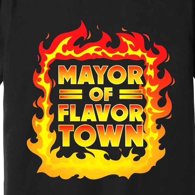 Flavor Town Cooking Guy Fieri BBQ Premium T-Shirt