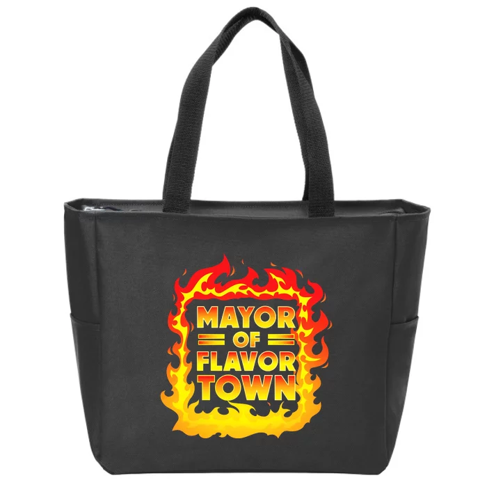 Flavor Town Cooking Guy Fieri BBQ Zip Tote Bag