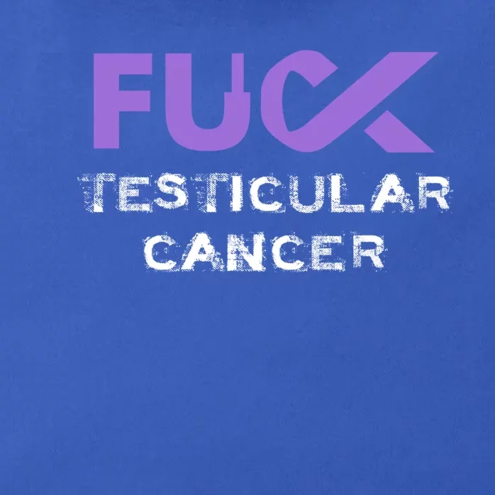 Fuck Testicular Cancer Awareness Gift Zip Tote Bag