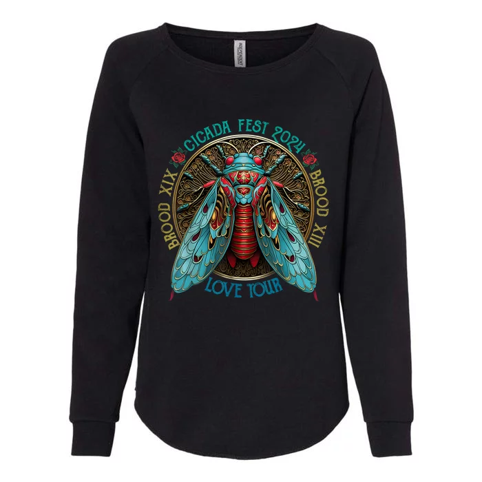 Funny The Cicadas Reunion Summer 2024 Womens California Wash Sweatshirt