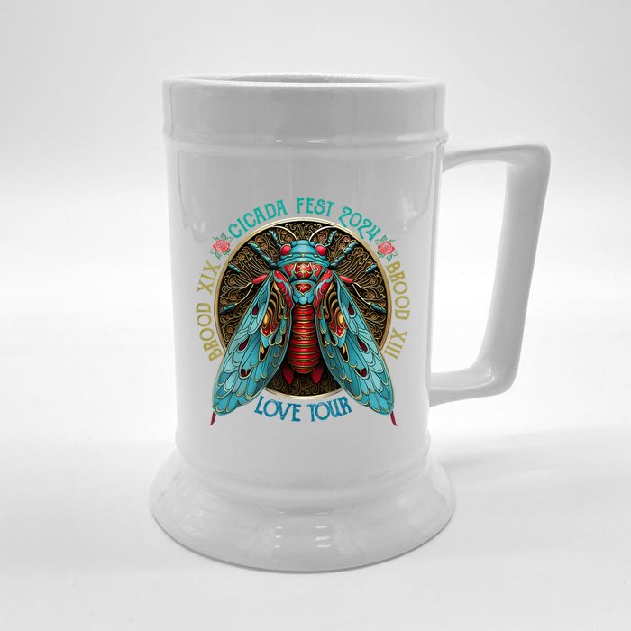 Funny The Cicadas Reunion Summer 2024 Front & Back Beer Stein