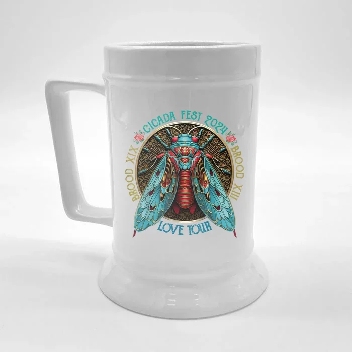 Funny The Cicadas Reunion Summer 2024 Front & Back Beer Stein